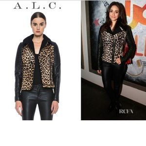 A.L.C. Lee Haircalf Leather Jacket